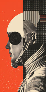 Grungy Astronaut 1 Poster och Canvastavla