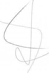 White Abstract Poster och Canvastavla