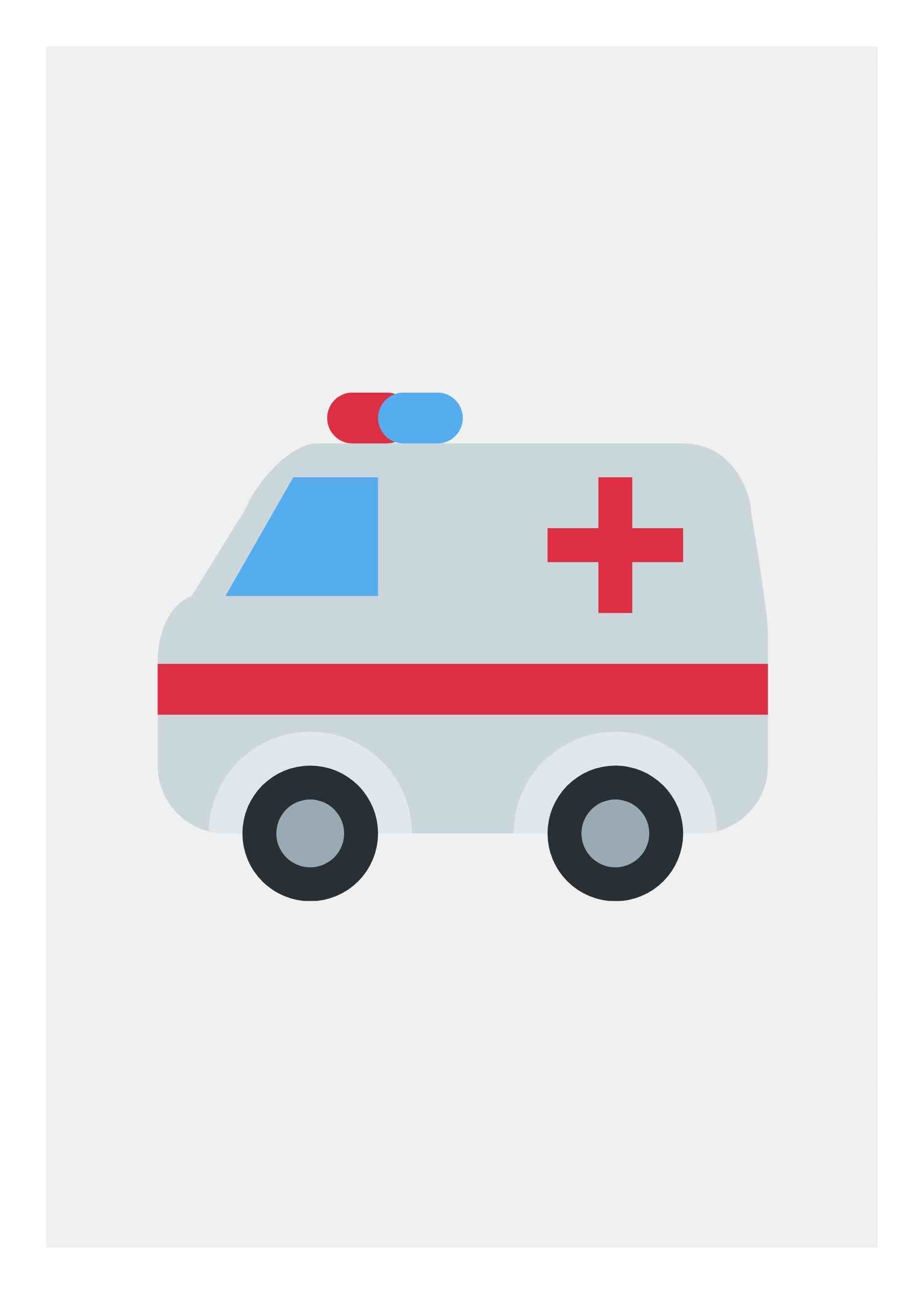 Ambulans barnposter 1 Barnbarnposter utryckningsfordon