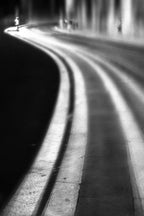 Curved sidewalk Poster och Canvastavla