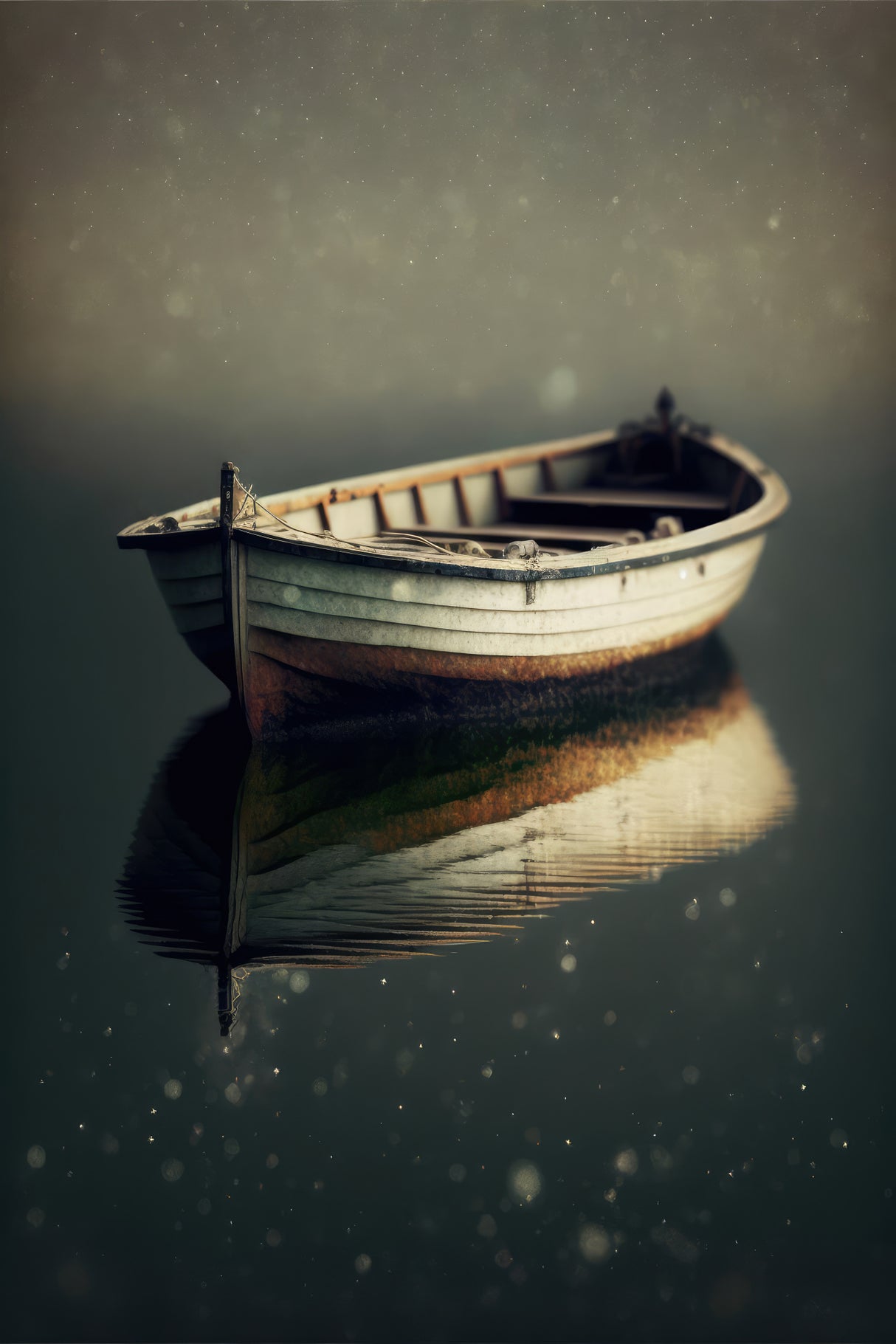 Lonesome Boat Poster och Canvastavla