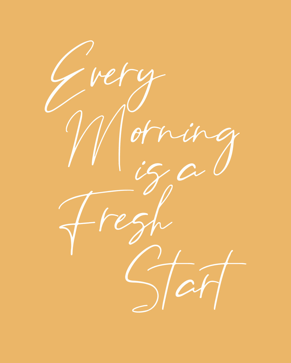 Fresh Start Poster och Canvastavla
