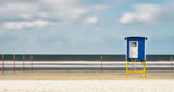 time exposure on langeoog beach Poster och Canvastavla