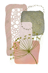 Delicate Pink and Green-2 Poster och Canvastavla