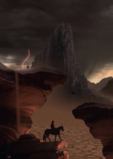 Horse Riding In The Desert Poster och Canvastavla