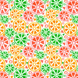 Fruit Slices Yellow Green Orange Geometric Poster och Canvastavla