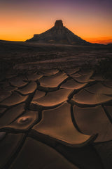 Morning Factory Butte Poster och Canvastavla