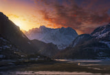 Sunrise in the peaks A730097 Poster och Canvastavla