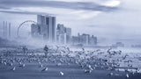 The Man and the Birds Poster och Canvastavla