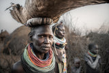 Nyangatom tribes women Poster och Canvastavla