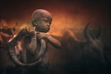 Child Mursi Poster och Canvastavla