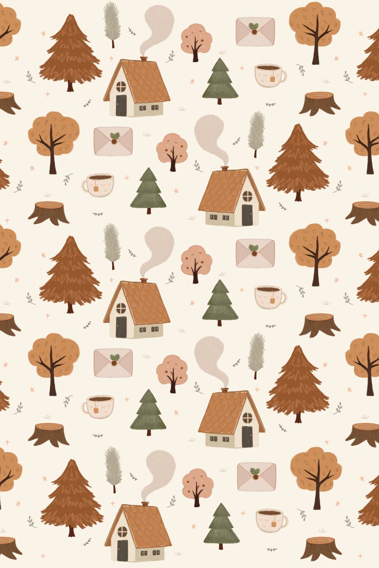 Autumn Vibe Texture Poster och Canvastavla