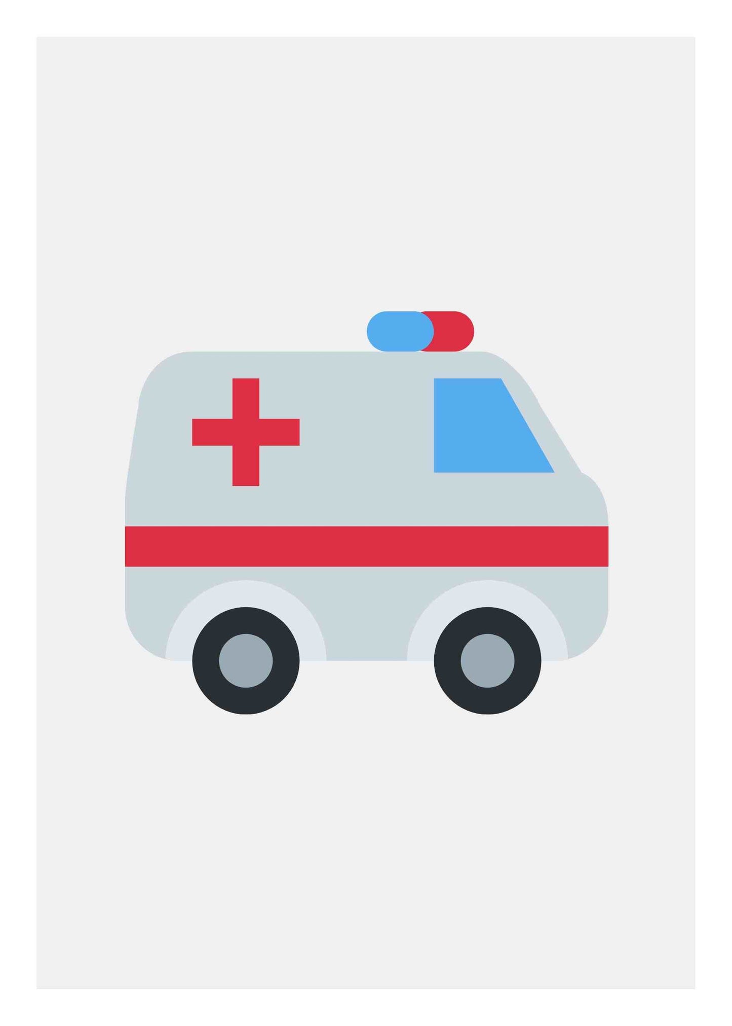 Ambulans barnposter 2 Barnbarnposter utryckningsfordon