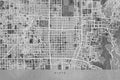 Gray map of Kyoto Poster och Canvastavla