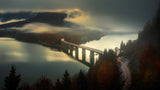 Bridge to the fog Poster och Canvastavla