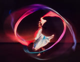 Girl Dancing With Streamers Poster och Canvastavla