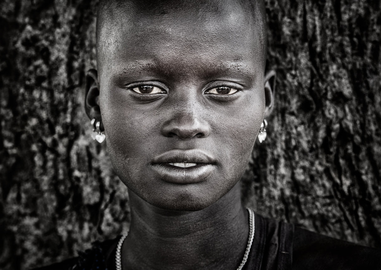 Mundari tribe woman - South Sudan Poster och Canvastavla