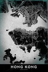 HONG KONG Poster och Canvastavla