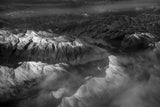 The Snow-capped Mountains and Clouds on the Tibet Plateau Poster och Canvastavla