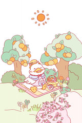 Little Duck Picnic up Poster och Canvastavla