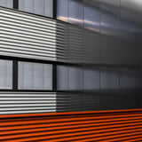 Grey on orange Poster och Canvastavla