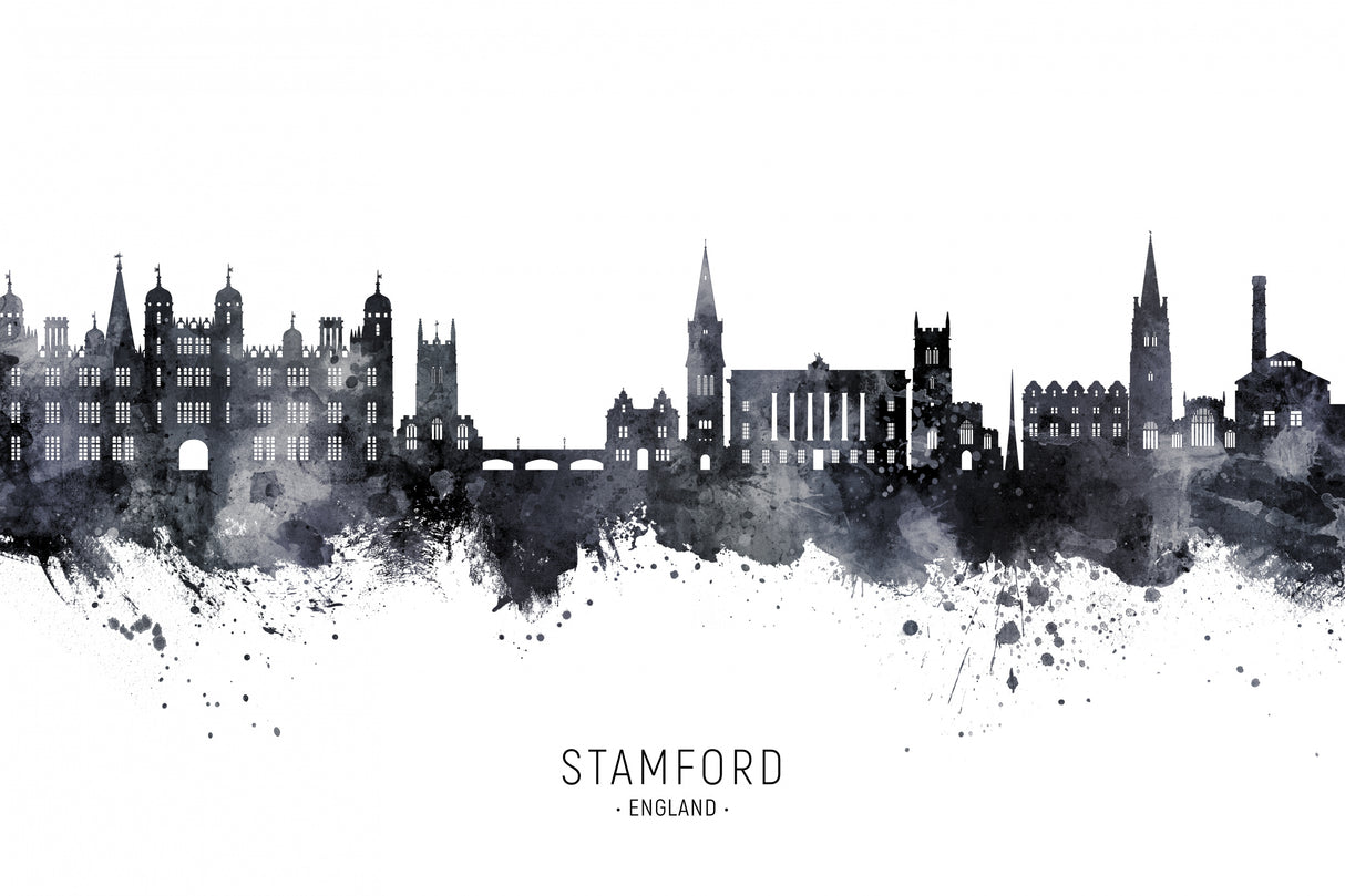 Stamford England Skyline Poster och Canvastavla