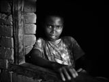 Eyes in the dark of African night Poster och Canvastavla