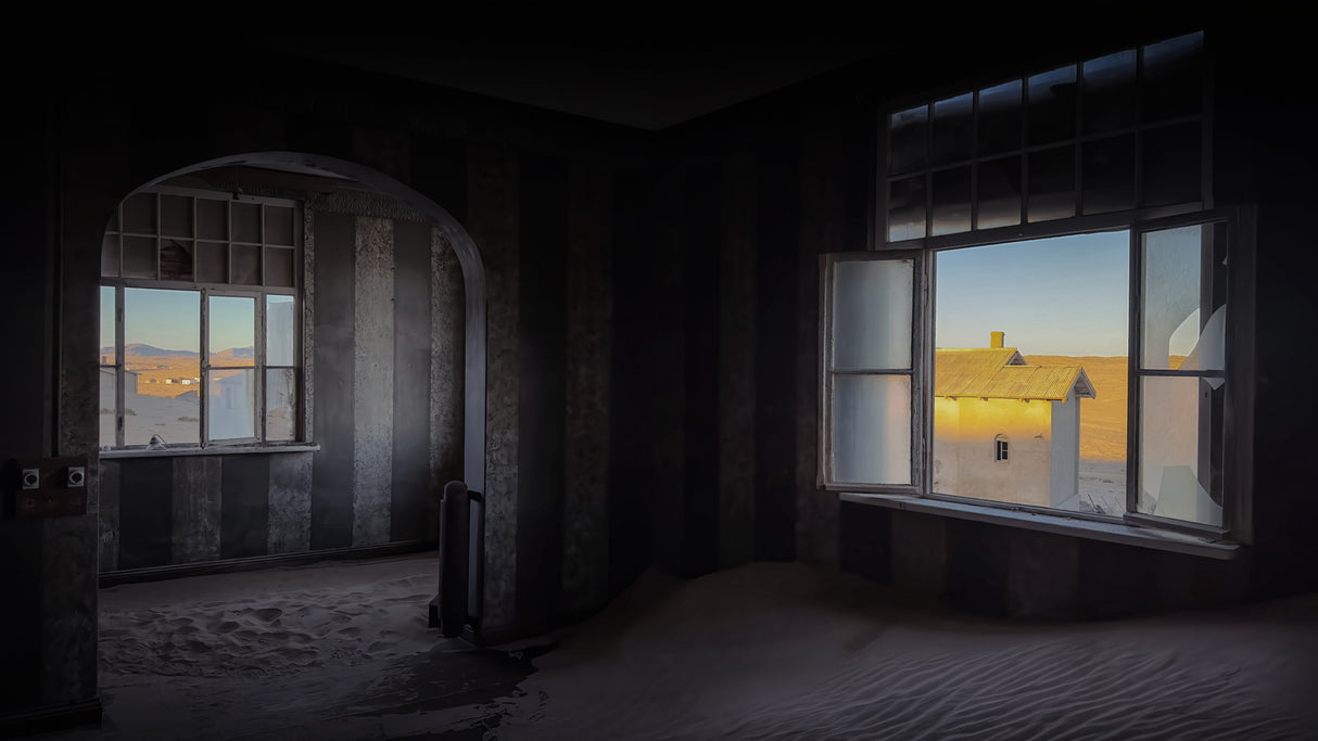 Ghost town in Kolmanshop of Namibia Poster och Canvastavla