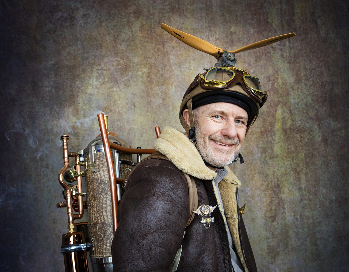 Whirlybird Man - Steampunk Wars 1911 Poster och Canvastavla