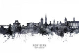 New Bern North Carolina Skyline Poster och Canvastavla