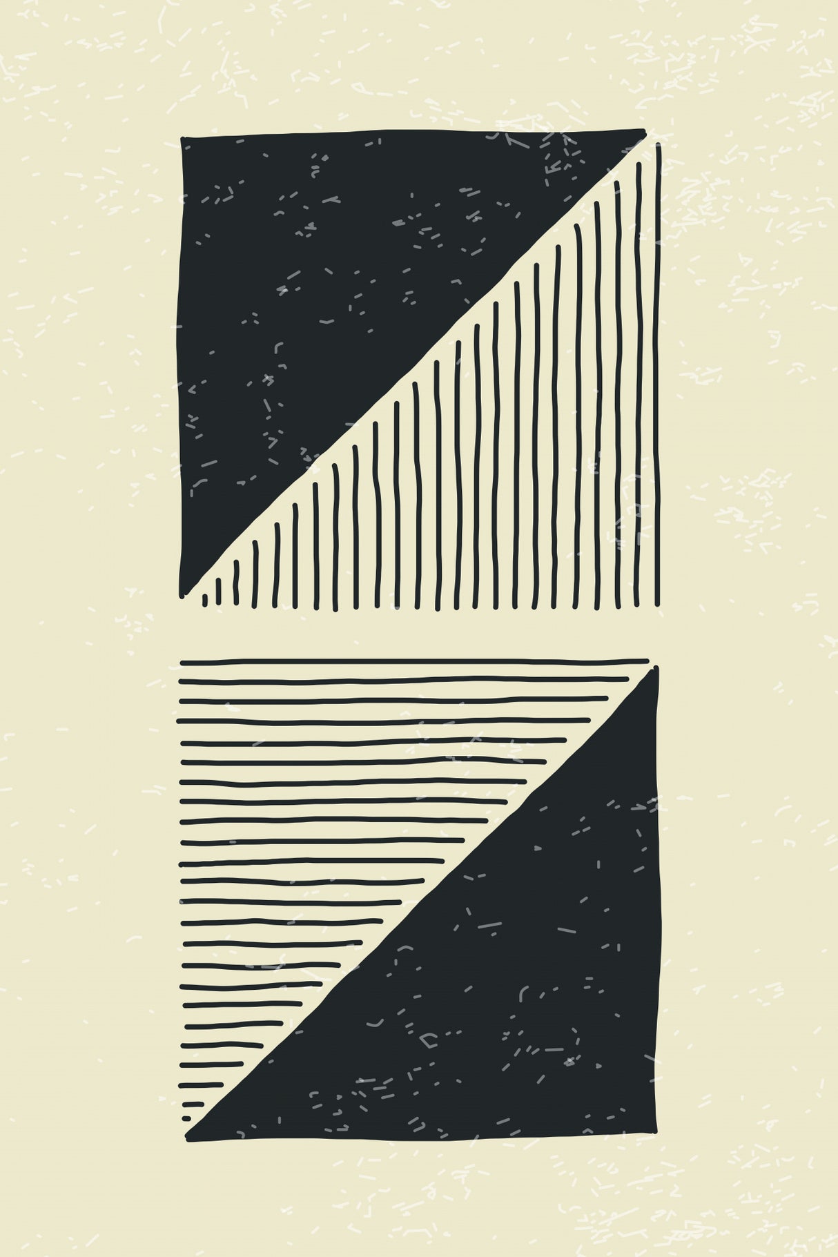Abstract Black Set #4 Poster och Canvastavla