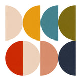 Mid Century Geometric Color Play Poster och Canvastavla