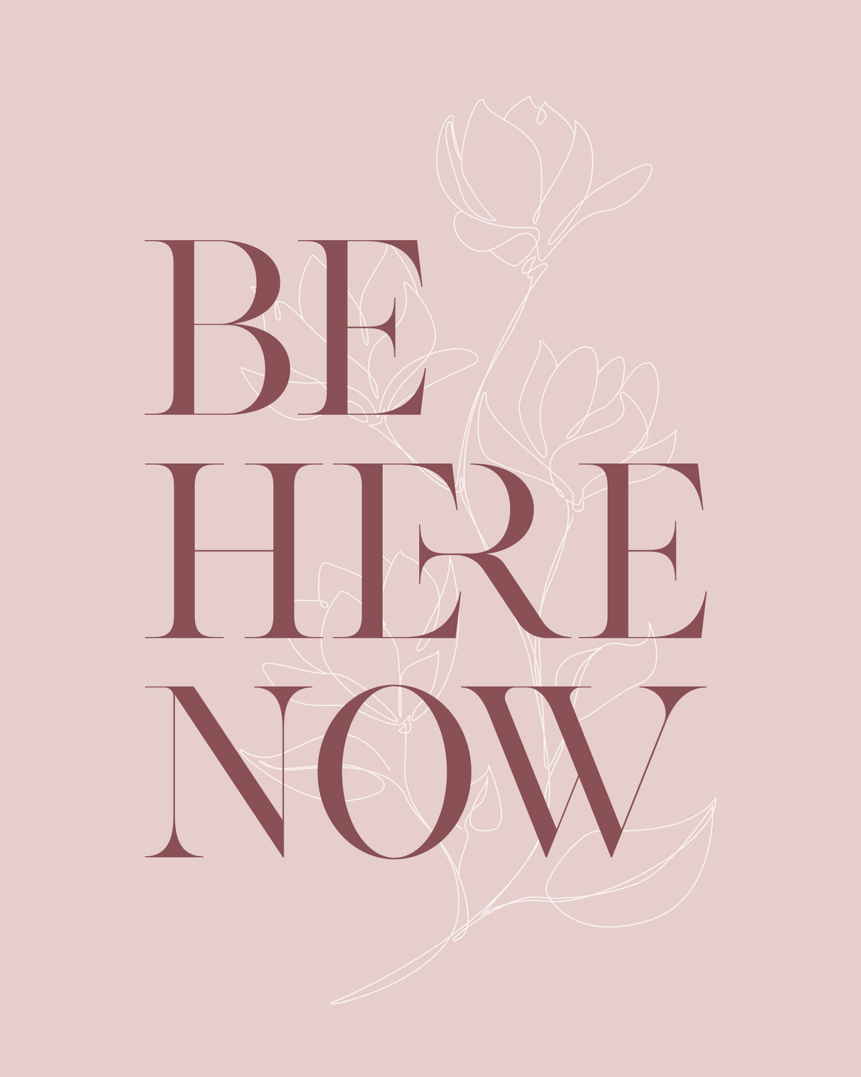 Be Here Now No3 Poster och Canvastavla