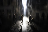 Backlight in the alley Poster och Canvastavla