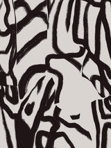 Black line in grey Poster och Canvastavla