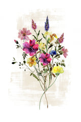 Wild Floral in rich shades Poster och Canvastavla