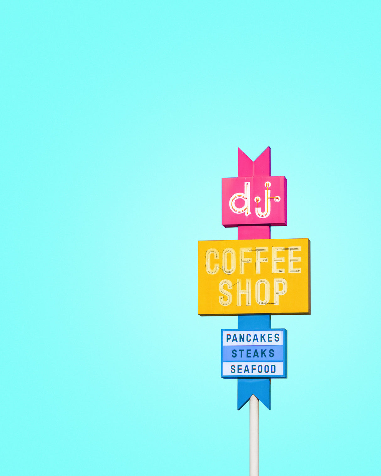 DJ Coffeeshop Sign Poster och Canvastavla
