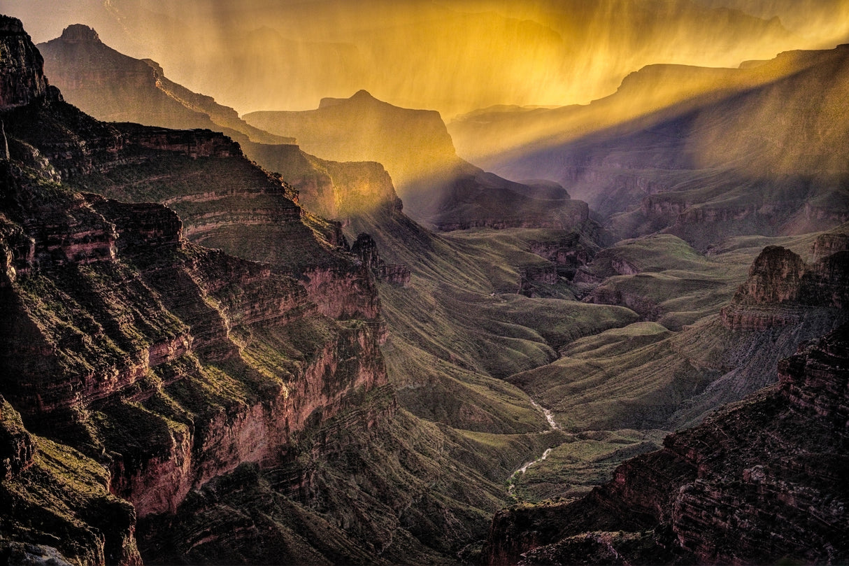 Rainy Sunset from Cape Royal Poster och Canvastavla