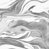 Ink Marbling Black and White 05 Poster och Canvastavla