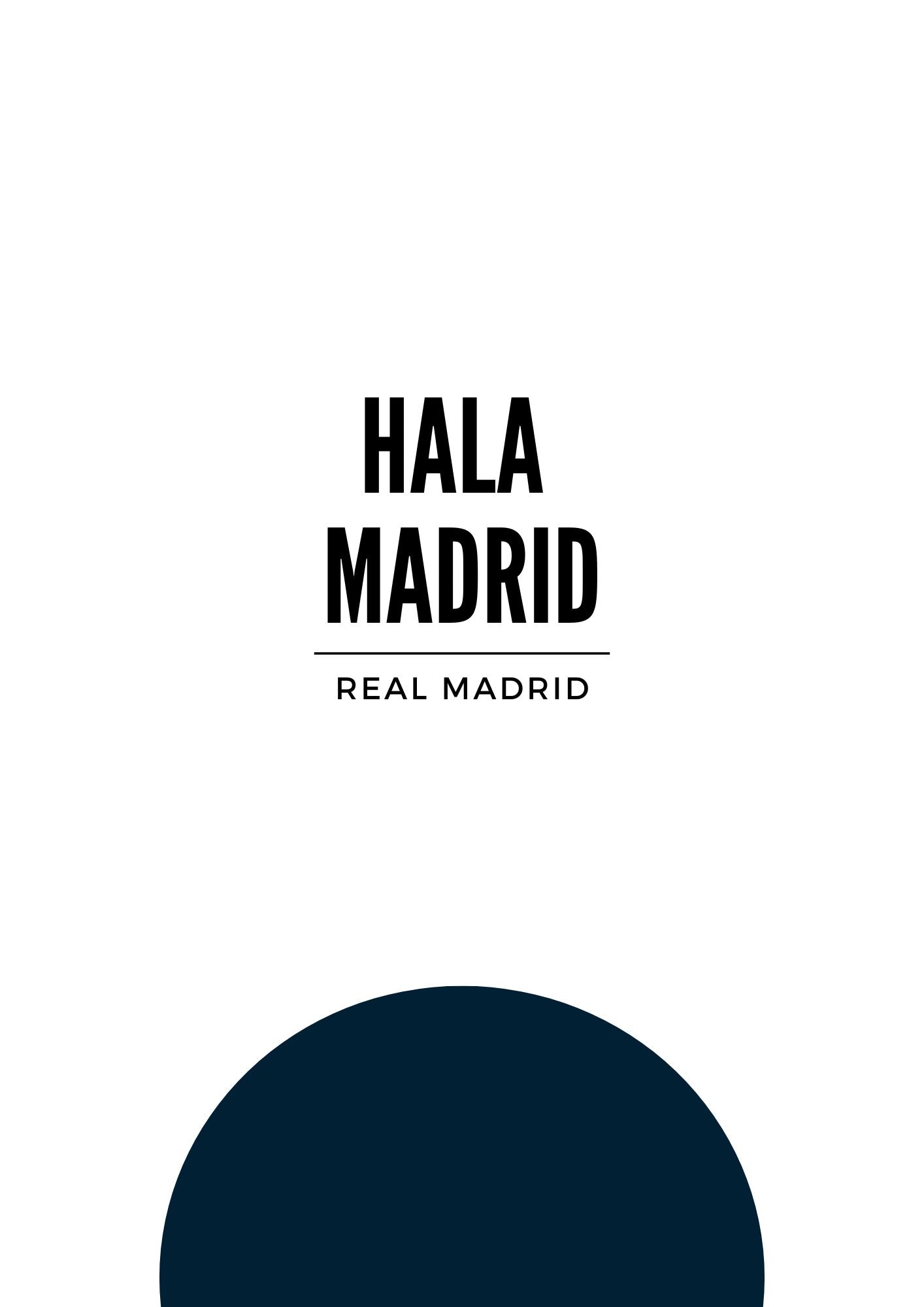 Real Madrid Blackball Poster
