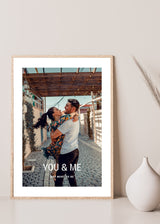 Framkalla: alla hjärtans dag present "You & me - are ment to be" Min Poster