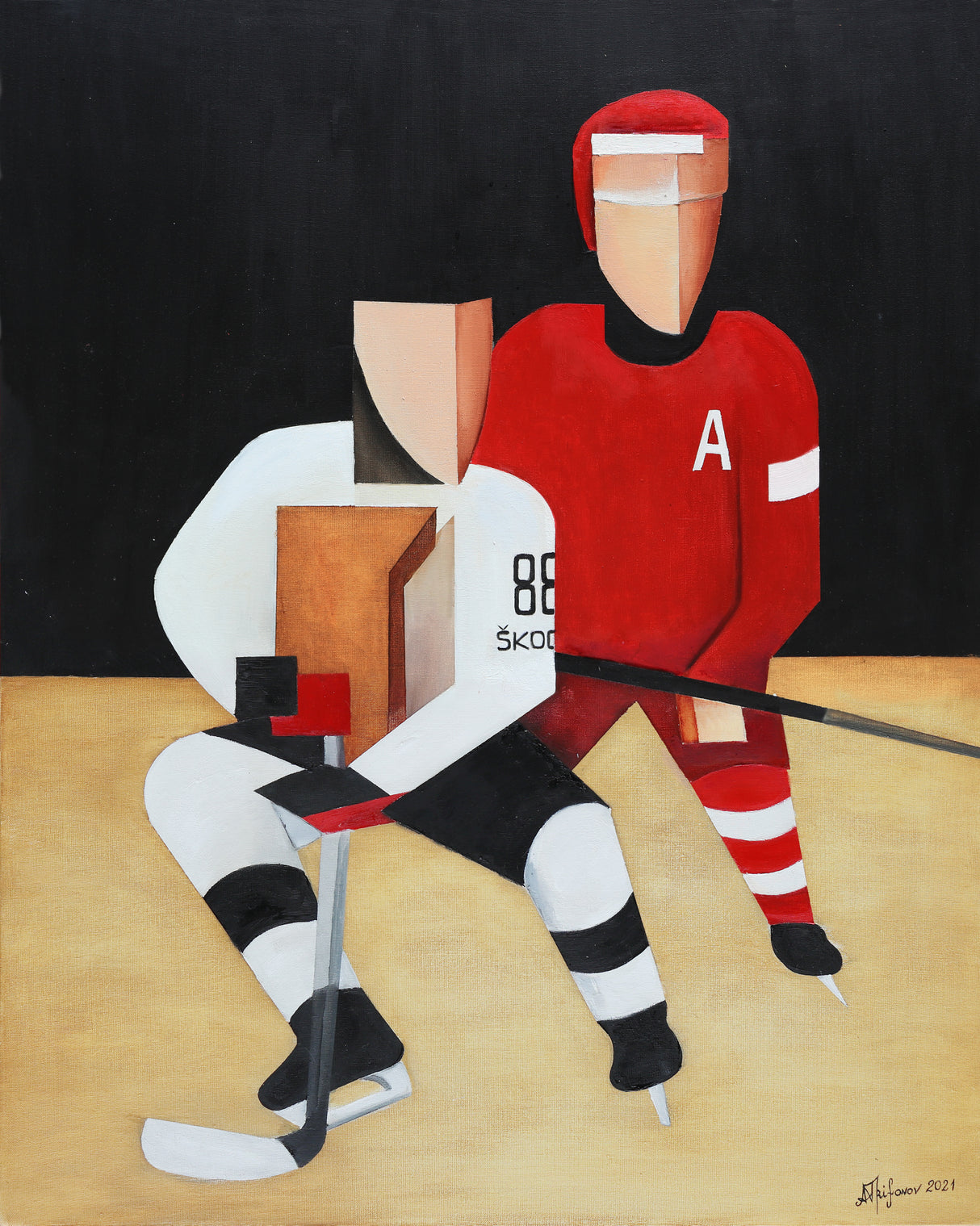 Hockey Players Poster och Canvastavla