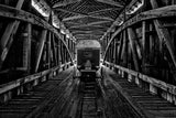 Carriage on Covered Bridge Poster och Canvastavla