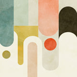 Runde Shapes Kopie Poster och Canvastavla