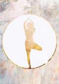 Yoga gold 5 Poster och Canvastavla