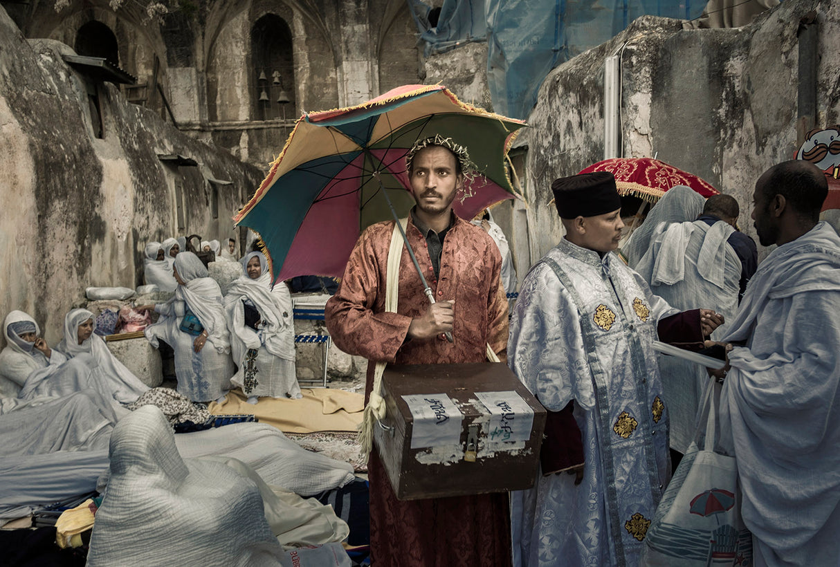 Holy Fire Ceremony, Jerusalem 2017 Poster och Canvastavla