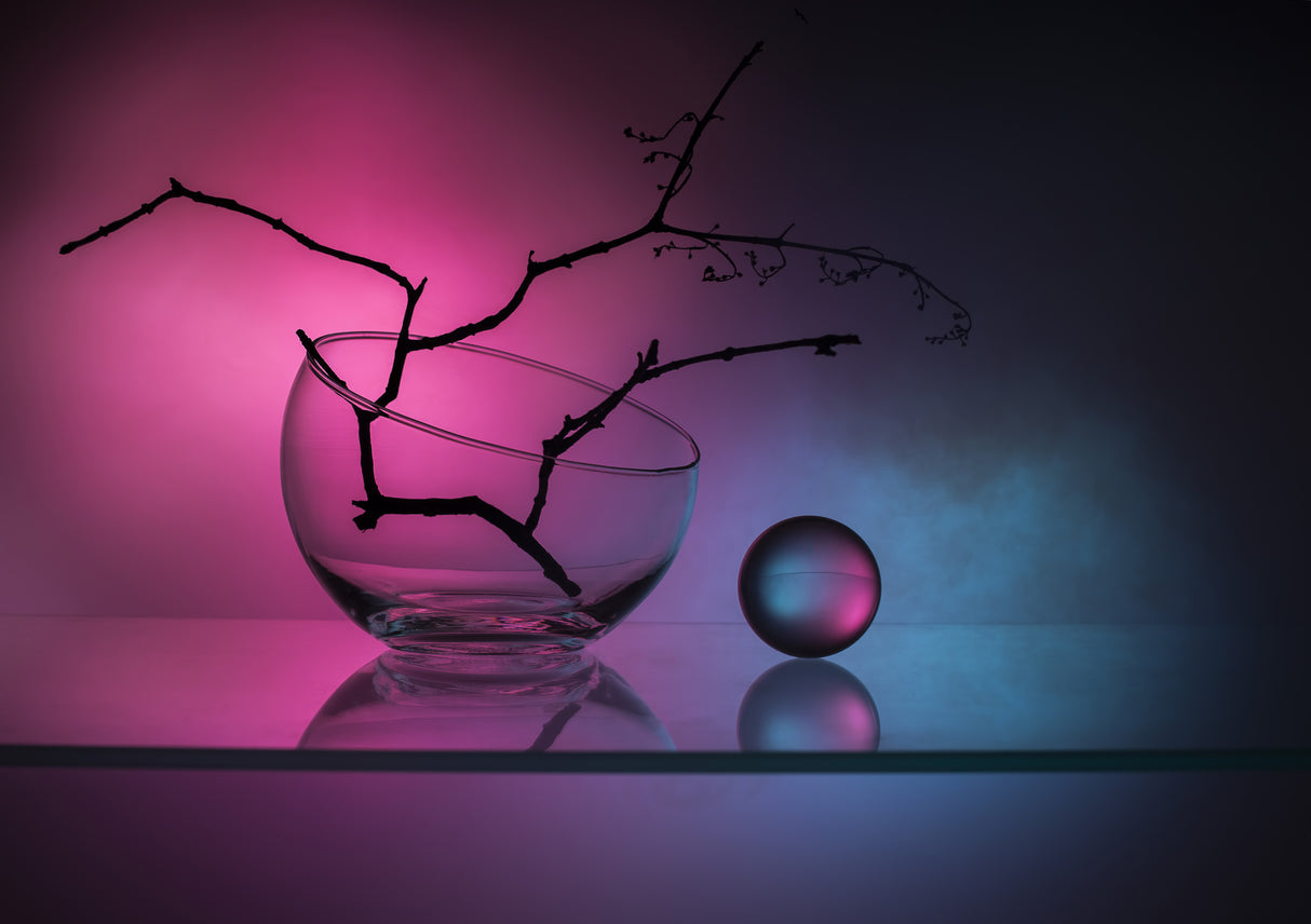 From the series "Experiments with glass" Poster och Canvastavla