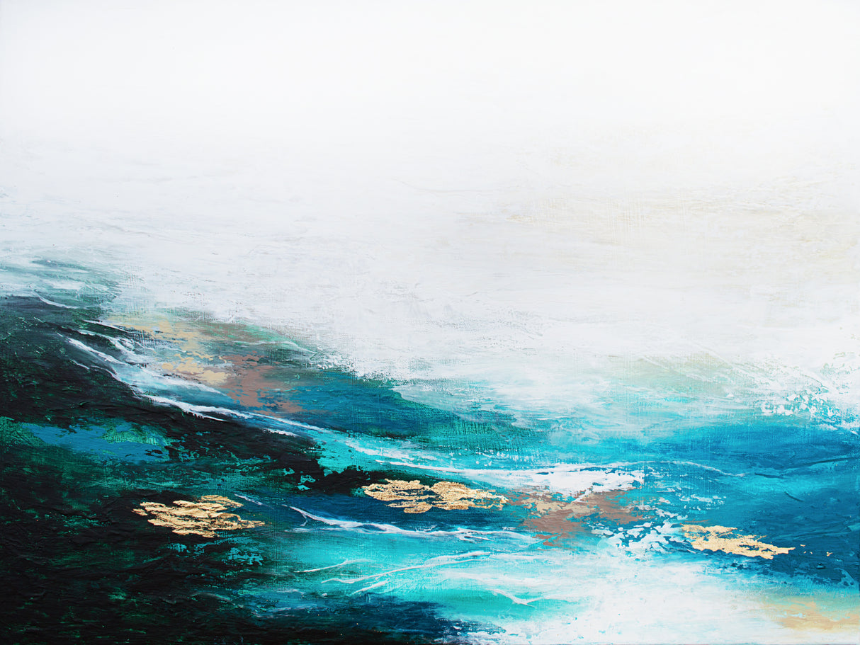 Verdant Wave Poster och Canvastavla