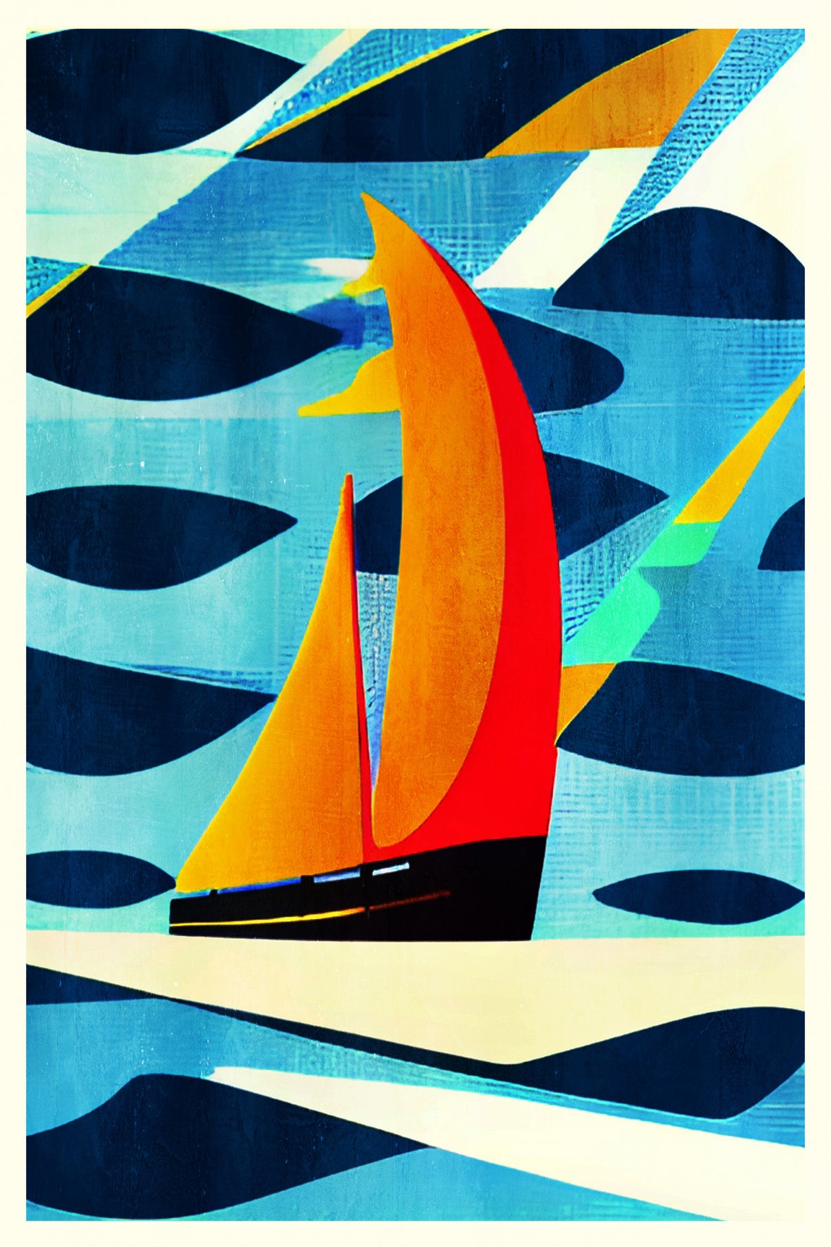 Côte D'azur, 1963 Poster och Canvastavla