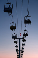 Cable Cars Toward the Dusk Poster och Canvastavla